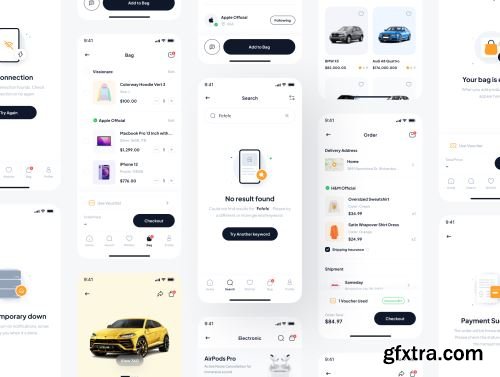 Shopline - e-Commerce Marketplace App UI Kit Ui8.net