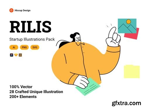 Rilis-Startup Illustrations Pack Ui8.net