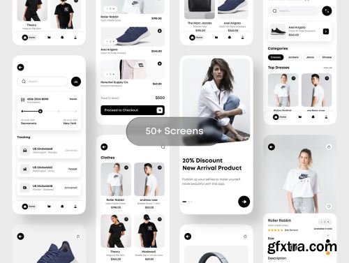 Rika - eCommerce Mobile App UI Kit Ui8.net