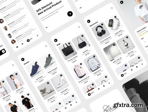 Rika - eCommerce Mobile App UI Kit Ui8.net