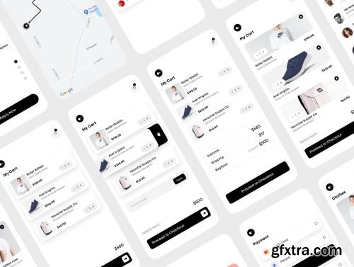 Rika - eCommerce Mobile App UI Kit Ui8.net