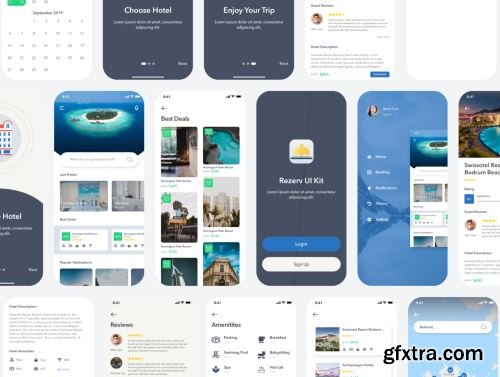 Rezerv Hotel & Booking UI Kit Ui8.net