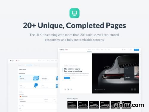 ReCars Website UI Kit Ui8.net