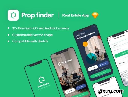 Prop Finder iOS Premium App Ui8.net