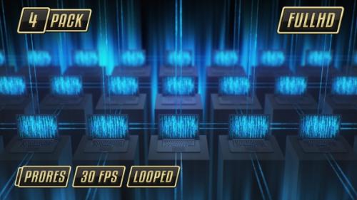 Videohive - Data Matrix Stream - 23324211 - 23324211