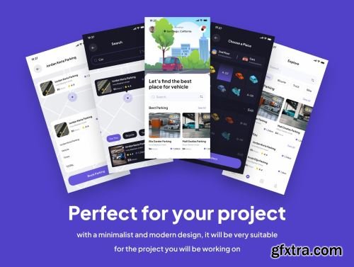 OneSpace - Parking Apps UI Kits Ui8.net