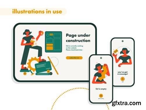 Onboarding Flat Illustration Pack Ui8.net