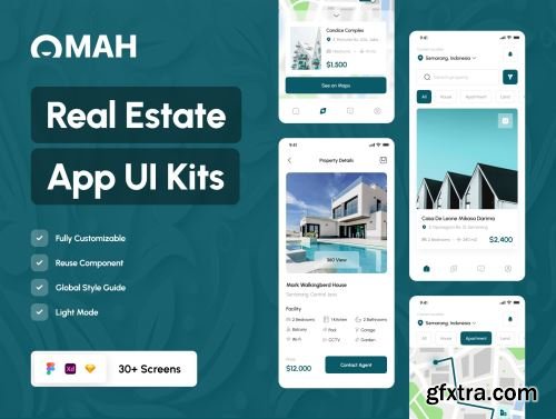 Omah - Real Estate Mobile App Ui8.net