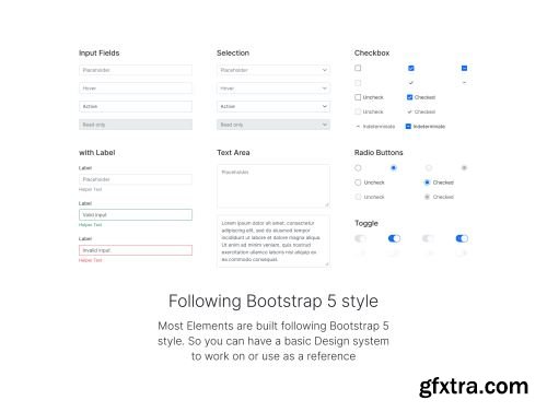 Officience\'s Bootstrap 5 Design system - no code included Ui8.net