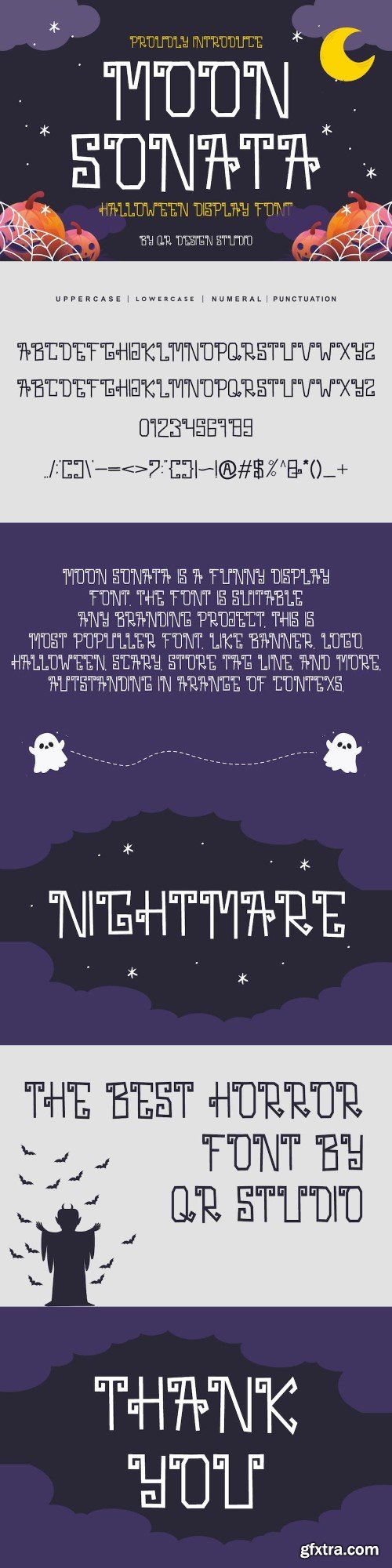 Moon Sonata - Halloween Font