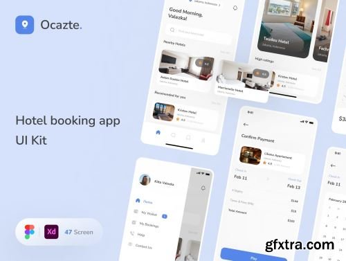 Ocazte - Hotel Booking App Ui8.net