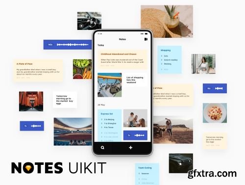 Notes UI Kit Ui8.net