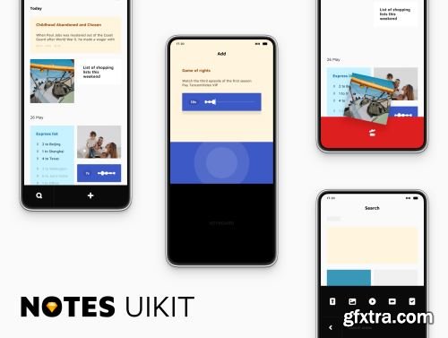 Notes UI Kit Ui8.net