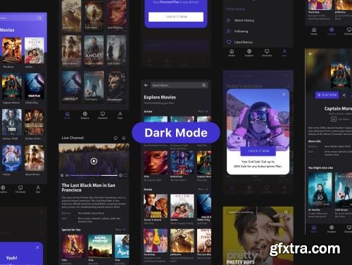 Nons - Movie Streaming App UI Kits Ui8.net