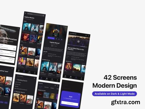 Nons - Movie Streaming App UI Kits Ui8.net