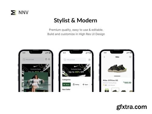 NNV - Shoes Store UI KIT Ui8.net