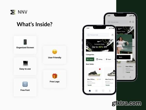 NNV - Shoes Store UI KIT Ui8.net