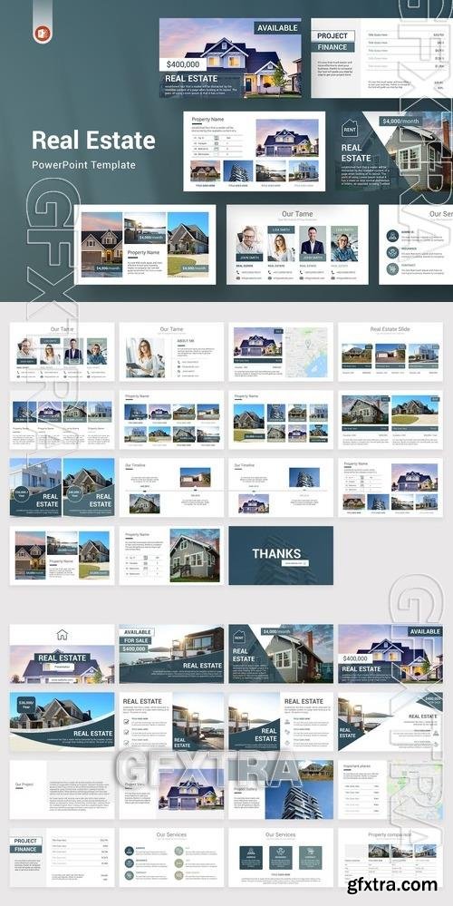 Real Estate PowerPoint Template Q7BYRPC