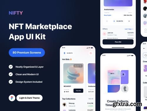 Nifty - NFT Marketplace App UI Kit Ui8.net