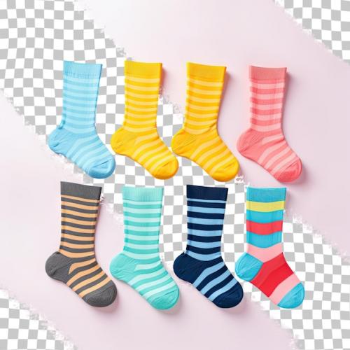 Premium PSD | A group of socks with the word Premium PSD