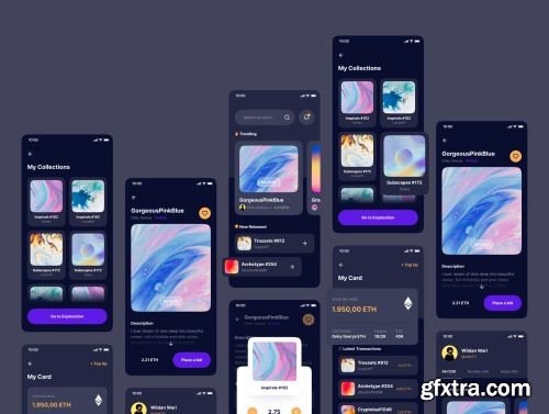 NFTzy - NFT Marketplace Mobile App UI Kit Ui8.net