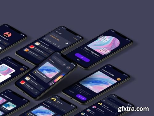 NFTzy - NFT Marketplace Mobile App UI Kit Ui8.net