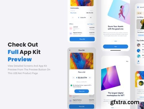 NFTY - NFT Mobile App UI KIT Ui8.net