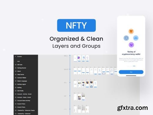 NFTY - NFT Mobile App UI KIT Ui8.net