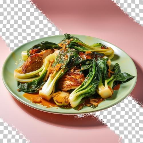 Premium PSD | Cabbage cooked with ginger soy sauce and red orange juice Premium PSD