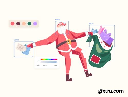 New Year Illustrations Theme Ui8.net