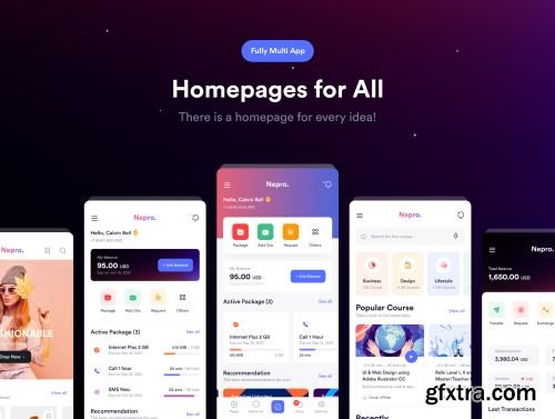 Nepro – Multipurpose Mobile HTML5 Template Ui8.net