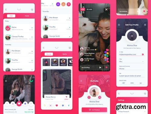 Nema Dating App UI Kit Ui8.net