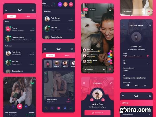 Nema Dating App UI Kit Ui8.net