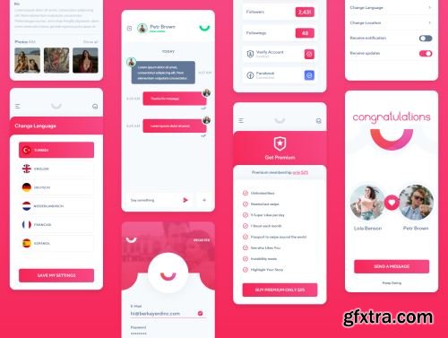 Nema Dating App UI Kit Ui8.net