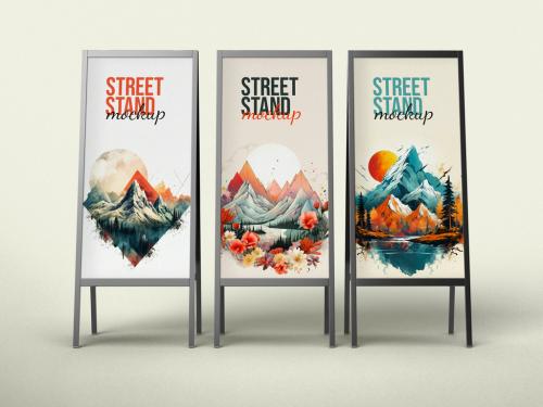 Street Stand Board Mockup 643616833