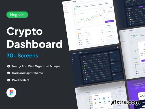 Negosin - Crypto Tracking Dashboard UI KIts Ui8.net