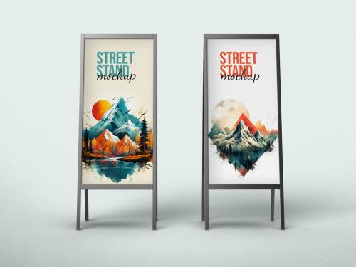 Street Stand Board Mockup 643616639