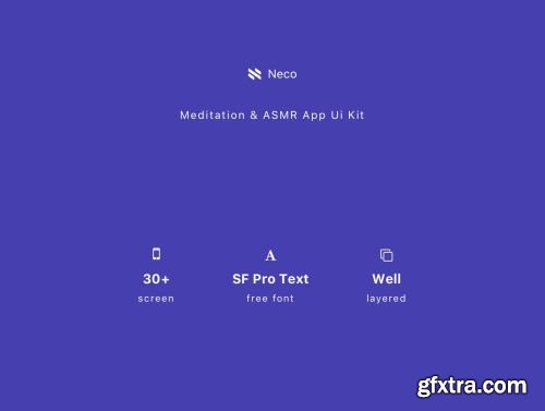 Neco - Meditation and ASMR App Ui Kit Ui8.net