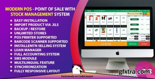 CodeCanyon - Modern POS - Point of Sale with Stock Management System v3.3 - 22702683 - Nulled