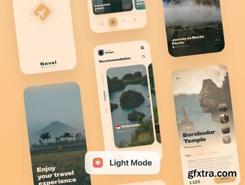 Navel - Nature Travel Expedia App UI Kit Ui8.net