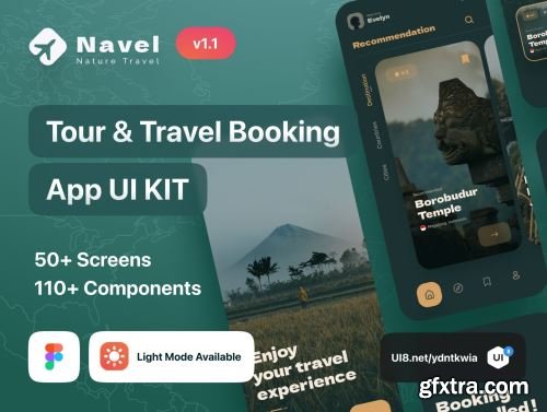 Navel - Nature Travel Expedia App UI Kit Ui8.net