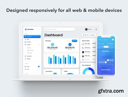 Natasha - Multi-Purpose Dashboard UI Kit Ui8.net