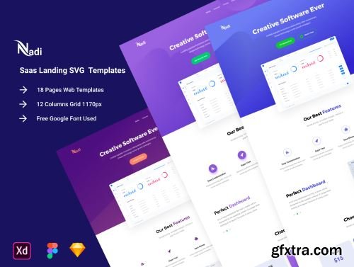 Nadi - SaaS Landing Page Ui8.net