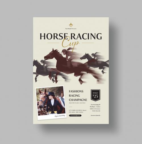 Horse Racing Flyer Layout 644350581