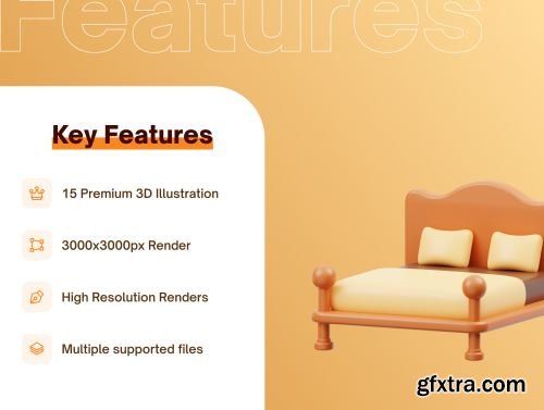 MYFURNITURE: 3D Furniture Icons Ui8.net