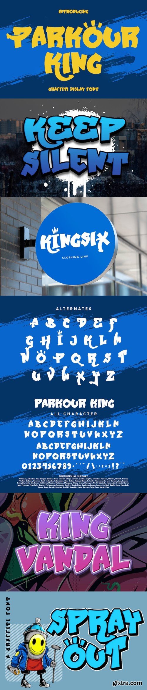 Parkour King font