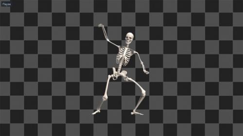 Videohive - Skeleton Thriller Full Dance - 48035209 - 48035209