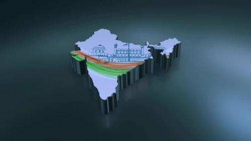 Videohive - India Map V3 - 48035223 - 48035223