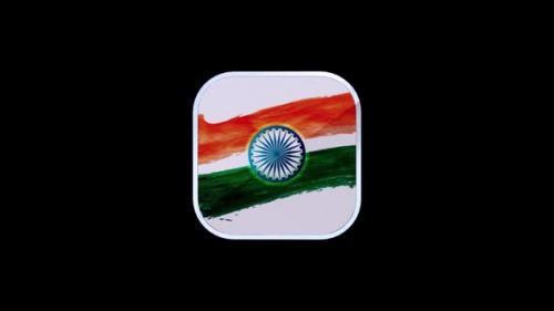 Videohive - India Flag V2 - 48035318 - 48035318