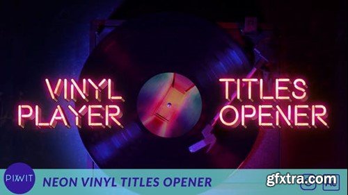 Videohive Neon Vinyl Titles Opener 47703931